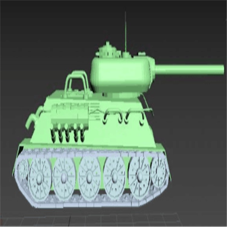 叠彩充气军用坦克模型